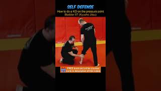 How to do a KO on the pressure point Bladder 57 Kyusho Jitsu  Vital points  Self defense shorts [upl. by Leksehcey]