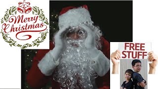 christmas projector video loop with Santa 1 hour Royalty Free [upl. by Ennoved]