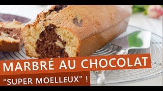 Recette Cake Marbré au chocolat ultra MOELLEUX [upl. by Anaujat]