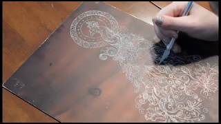 Art By Chelsea  Copper Plate Etching Intaglio Process Demo [upl. by Alimhaj]