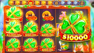 WE WON OVER 10000 ON CLOVER GOLD WITH JUST SPINS [upl. by Sibella781]