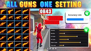 All guns headshot sensitivity 🔥  Free fire headshot sensitivity tamil  Free fire one tap setting [upl. by Neelear840]