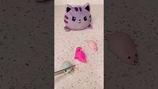 Cat STOP CUTTING toys 😡viral trend satisfying squishy funny cutting [upl. by Inalel]