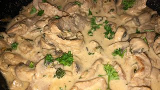 Zürcher Geschnetzeltes mit Reis  leckeres Rezept mit Champignons  einfach zum nachkochen   27 [upl. by Anaeerb]