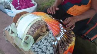 Traditional Lace Making from Srilanka [upl. by Eiclud]