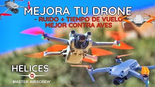 MEJORA TU DRONE  RUIDO  TIEMPO DE VUELO Y MEJOR CONTRA AVES  HELICES MASTER AIRSCREW [upl. by Raymond]