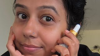 How to massage your face with oil minivlog facial [upl. by Elleryt26]