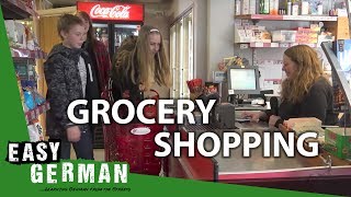 Grocery shopping in German  Super Easy German 33 [upl. by Nairdad9]