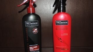 Tresemme Keratin Smooth Heat Protection Shine Spray vs Heat Tamer Spray [upl. by Thorne]