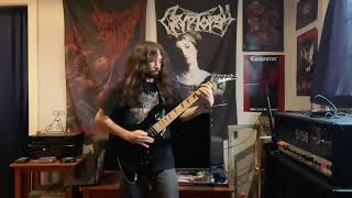 DEFEATED SANITY  LIQUEFYING CEREBRAL HEMISPHERES GUITAR COVER  Julian Gonzalez [upl. by Yehsa15]