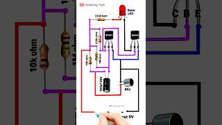 Clap 👏 switch circuit diy viral shorts [upl. by Eilak]