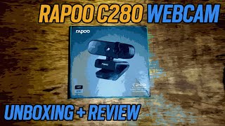 Rapoo C280 Webcam Unboxing  Review [upl. by Goodhen]