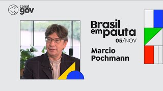 BRASIL EM PAUTA  Marcio Pochmann presidente do IBGE [upl. by Analiese773]