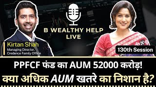 PPFC Fund Growth  Parag Parikh Flexi Cap AUM  Mutual Fund Queries  B Wealthy Help Live [upl. by Thant]