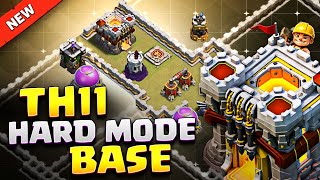 New BEST TH11 War BASE for HARD MODE in 2024 ⚒️ INSANE Town Hall 11 Base Link  Proof Replays [upl. by Julia58]