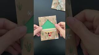 How to fold Origami gift card holder using gift wrapping paper [upl. by Skill870]