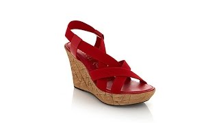 Italian Shoemakers quotPetuniaquot Wedge Platform Sandal [upl. by Ahsii456]