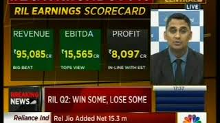 RIL Q2 results surprised positively Mr Mayuresh Joshi CNBC TV 18 13th October [upl. by Niels122]