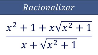 Como Racionalizar Simplificar Expresiones Algebraicas con Radicales en Numerador y Denominador  11 [upl. by Eelegna326]