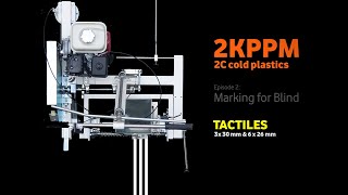 2KPPM Marking for blind  Tactiles 2C cold plastics road marking [upl. by Oilisab]