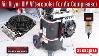 Adding Air Dryer Aftercooler DIY Water Separator for your Air Compressor Derale 13750 DIY Custom [upl. by Behn681]