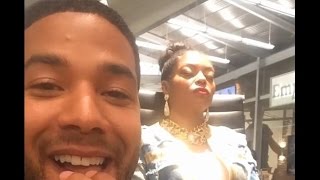 Jussie Smollett and Taraji P Henson Empire S2 E1 behind the scenes [upl. by Hploda]