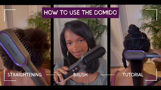 Domido Straightening Brush Review [upl. by Aihsemot204]