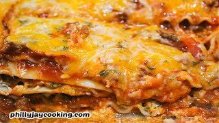 Worlds BEST EVER Italian Lasagna Recipe How To Make Delicious Meat Lasagna [upl. by Alym]