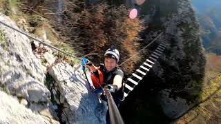 Highlights Ruine Rabenstein Klettersteig C [upl. by Norved]