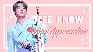 Lee Know Vocal Appreciation [upl. by Anitneuq302]