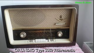 Grundig type 3059 Röhrenradio  19591960 [upl. by Haiel916]