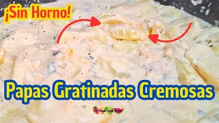 âœ…PAPAS GRATINADAS CREMOSAS papasalacrema mihogardulcehogar recetasconpapas [upl. by Pega350]