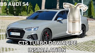 CTS DOWNPIPE INSTALL ON B9 S4 [upl. by Hayyim]