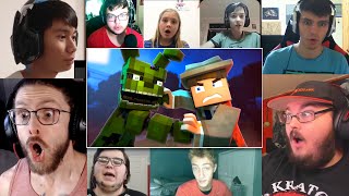 quotFollow Mequot  Minecraft FNAF Animated Music Video  REACTION MASHUP [upl. by Aileme]