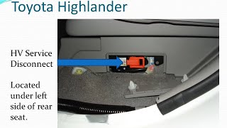 HOW to disconnect the HYBRID system on a 09 TOYOTA HIGHLANDER [upl. by Tiebout]