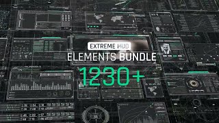 Extreme HUD Elements Bundle 1200  After Effects Template [upl. by Clifford968]