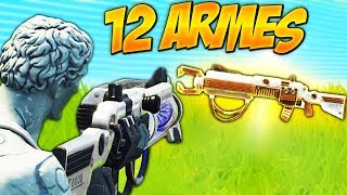 12 ARMES SECRÈTES CACHÉES sur FORTNITE Battle Royale [upl. by Trebbor]