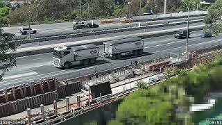 Warringah Freeway Upgrade time lapse  Saturday 05 October 2024 [upl. by Arhas]