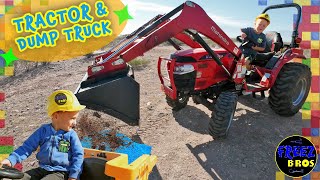 What Happens When Kids Get a Real Tractor Unbelievable Dirt Mayhem [upl. by Mehalek]