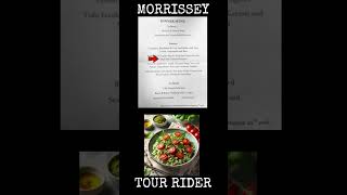 MORRISSEY Tour Rider 17 Morrisseys Dinner Menu [upl. by Hugues]