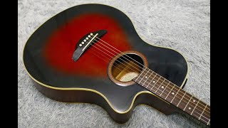 1990s made Yamaha APX4A Thinline Acoustic Electric GuitarRed Sunburst finish [upl. by Odlanyer]