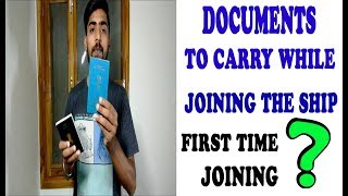 Documents To Carry While Joining The Ship  First Time Joining Ship [upl. by Hilly]