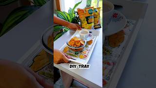 Doodle Art on Tray  diy resin craft snack bestoutofwaste [upl. by Carilyn522]