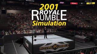 2001 Royal Rumble Simulation  WWE 2K23 [upl. by Alemap259]