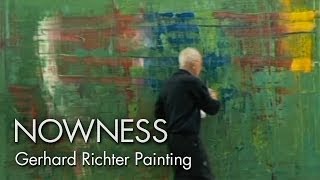 Gerhard Richter Painting watch the master artist at work [upl. by Amalbena860]