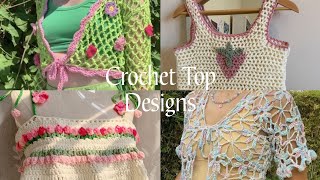 Crochet Top Design Ideas from Pinterest [upl. by Wattenberg]