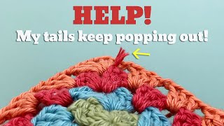 Stop Yarn Ends From Popping Out ONCE and FOR ALL 🤜🏻🧶💥 [upl. by Ajnot327]