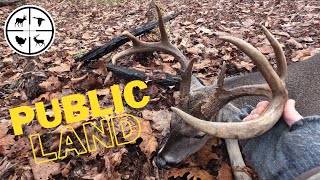 LATE SEASON PUBLIC LAND BUCK  HOW to HUNT DEER on the GROUND [upl. by Farnham]