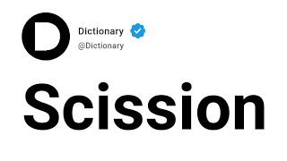 Scission Meaning In English [upl. by Yrret]