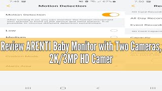 Review ARENTI Baby Monitor with Two Cameras 2K3MP HD Cameras5quot 720P ScreenApp ControlAuto Track [upl. by Gregoire]